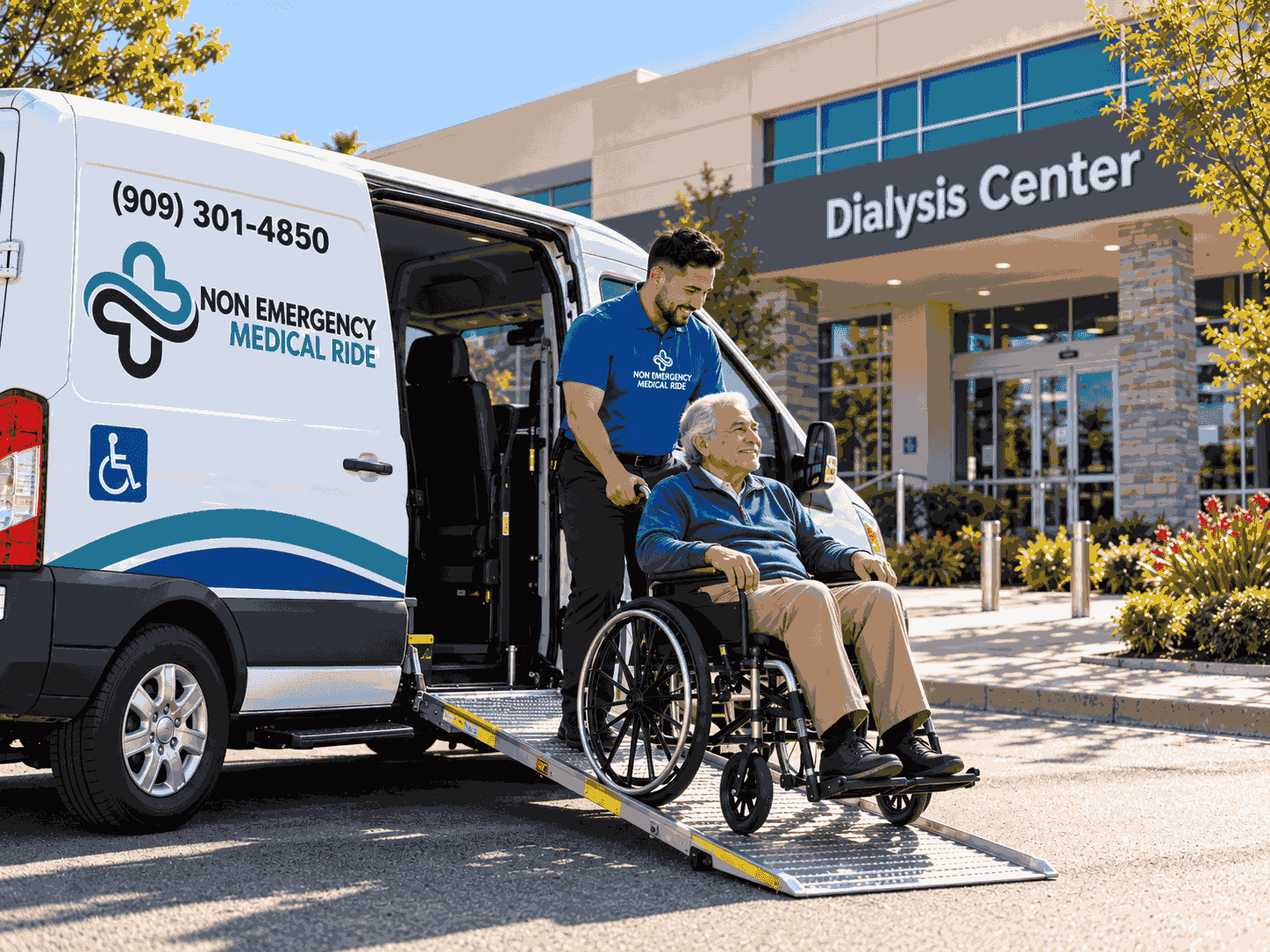Dialysis transportation service by Non Emergency Medical Ride in Los Angeles County