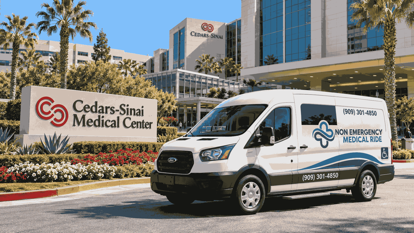 Non Emergency Medical Ride LLC medical transport van serving Los Angeles healthcare destinations